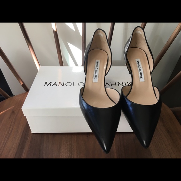 Manolo Blahnik Shoes - Manolo Blahnik Low Heel Black 8.5